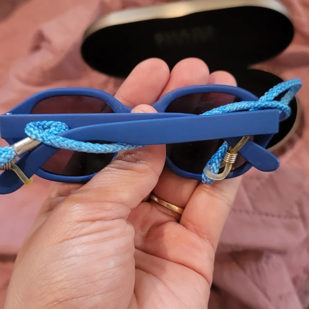 Blue Sunglasses with Case For Newborn